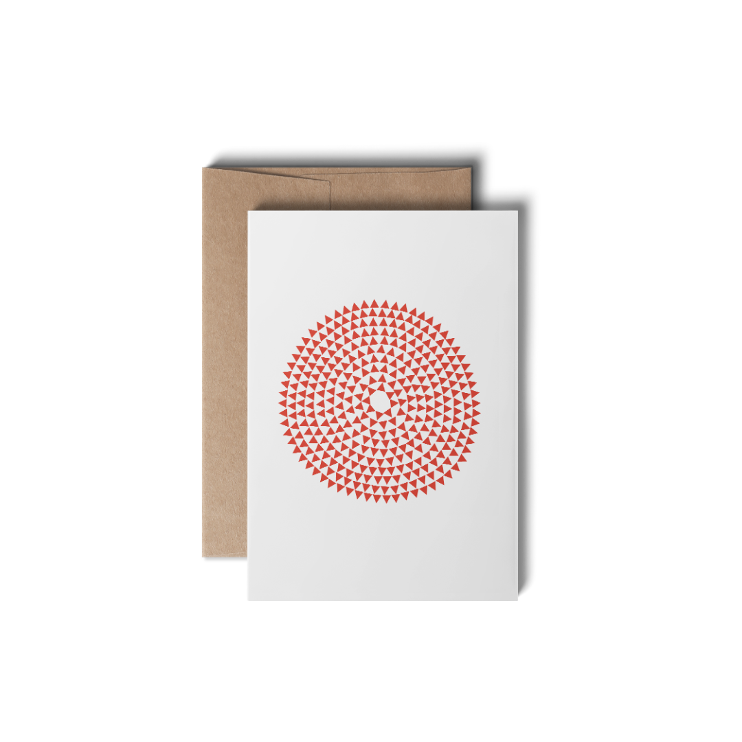 Murmurs Red Eco, greeting cards (6 cards=1 pack)