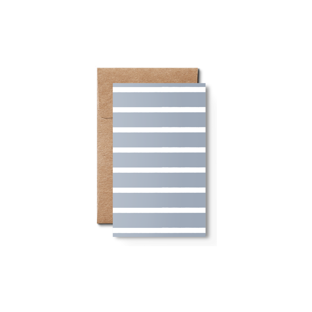 Stripetown Blue, gift cards, (6 cards=1 pack)
