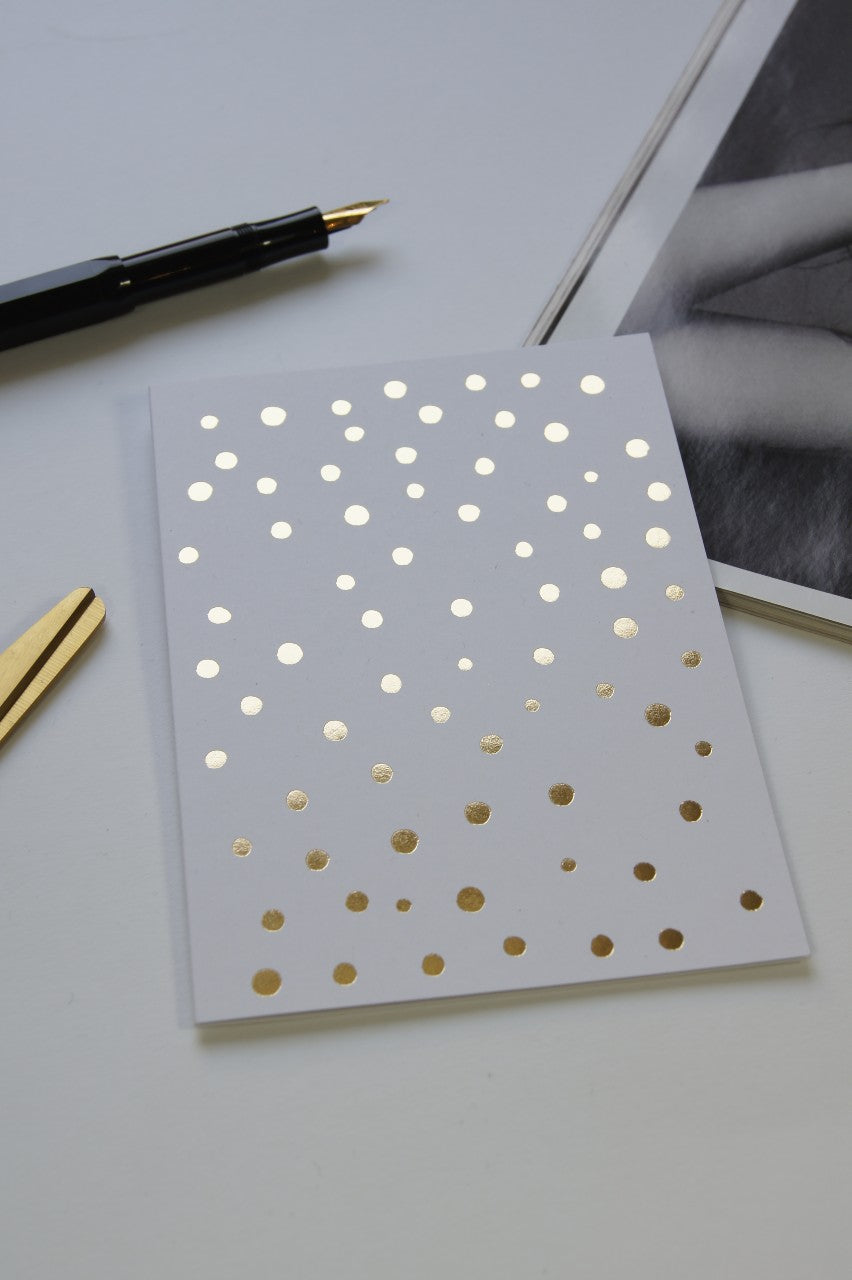 Adrift Gold Foil, greeting cards (6 cards=1 pack)