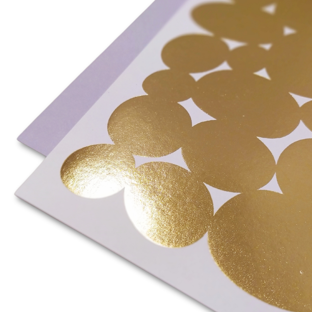 Parade Gold Foil, greeting cards (6 cards=1 pack)